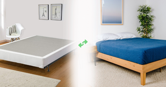 What's the benefit of using a box spring or a platform bed?