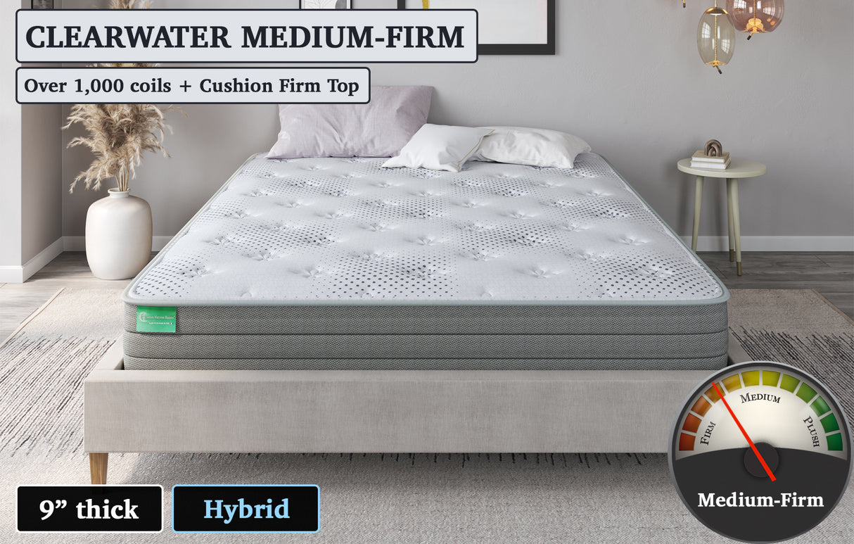Clearwater Medium-Firm, 54" x 75" mattress w/ angle cut