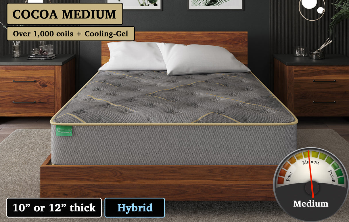 Cocoa Medium, custom mattress