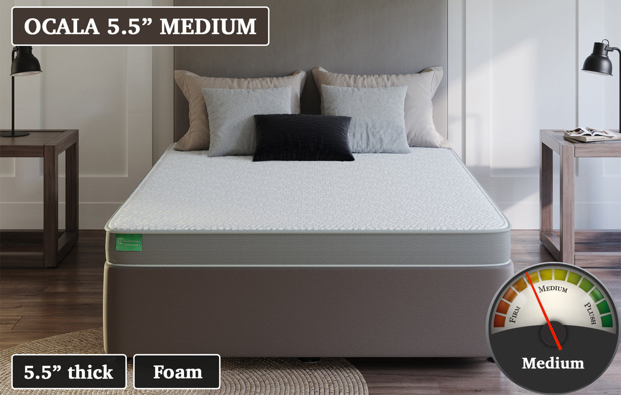 Ocala 5.5" Medium, custom mattress