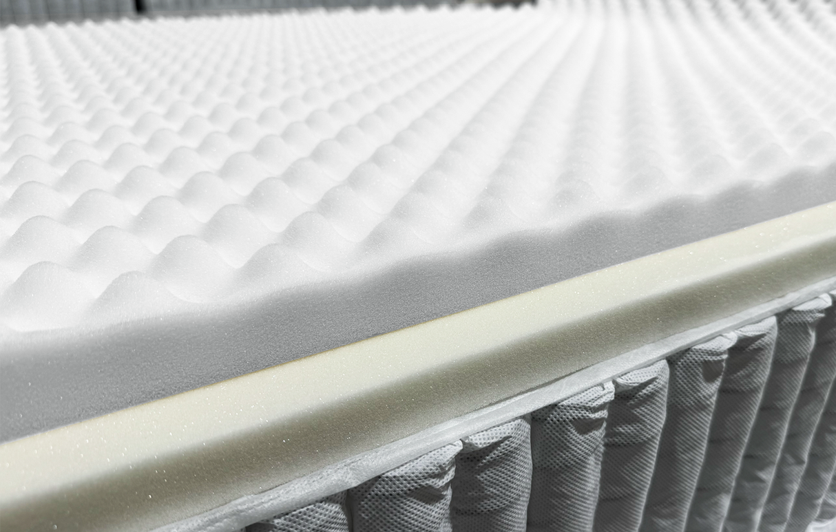 Cocoa Plush, 57" x 75" x 10" mattress w/ notched corners