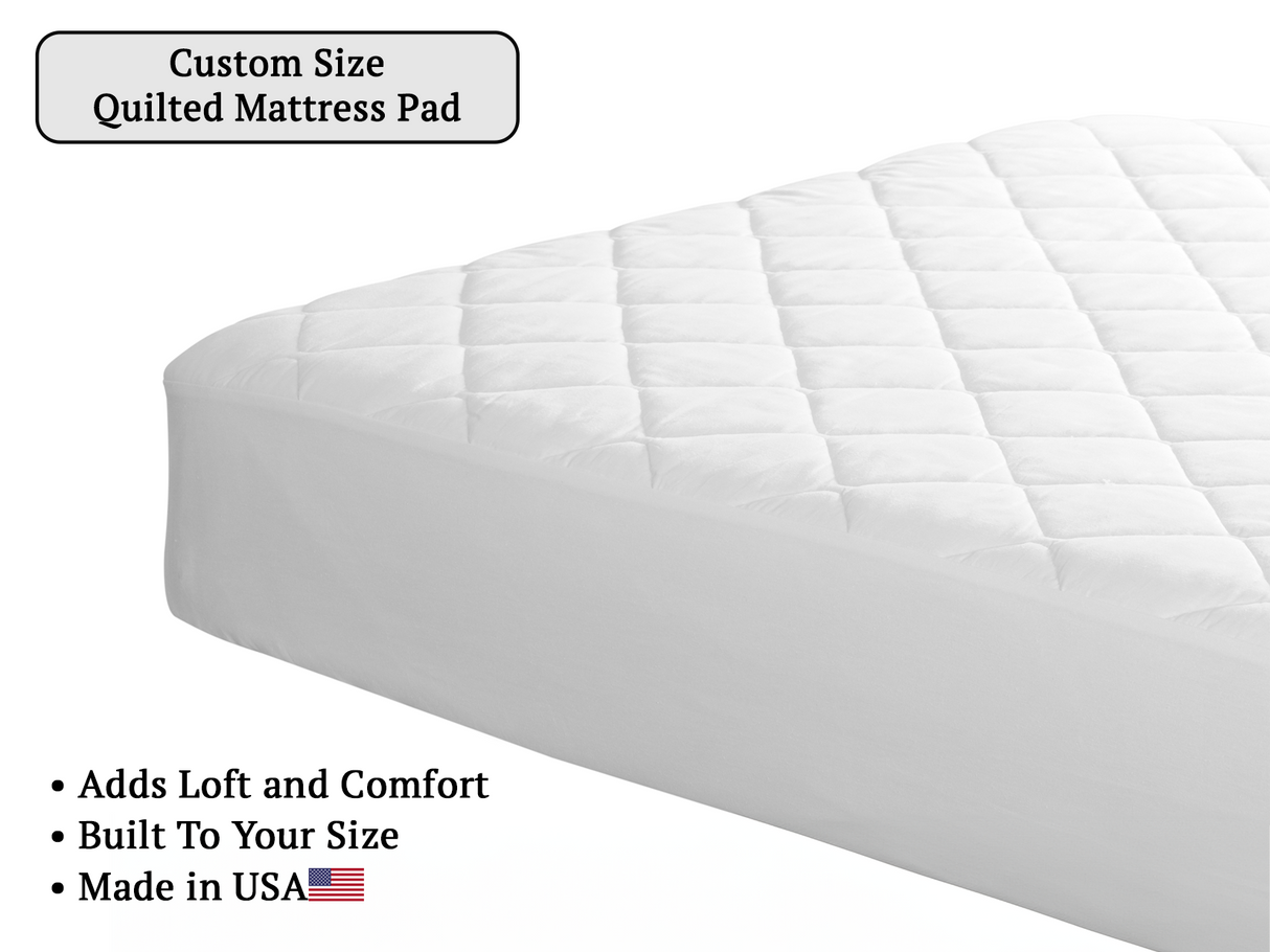 Custom Size, Quilted Mattress Pad
