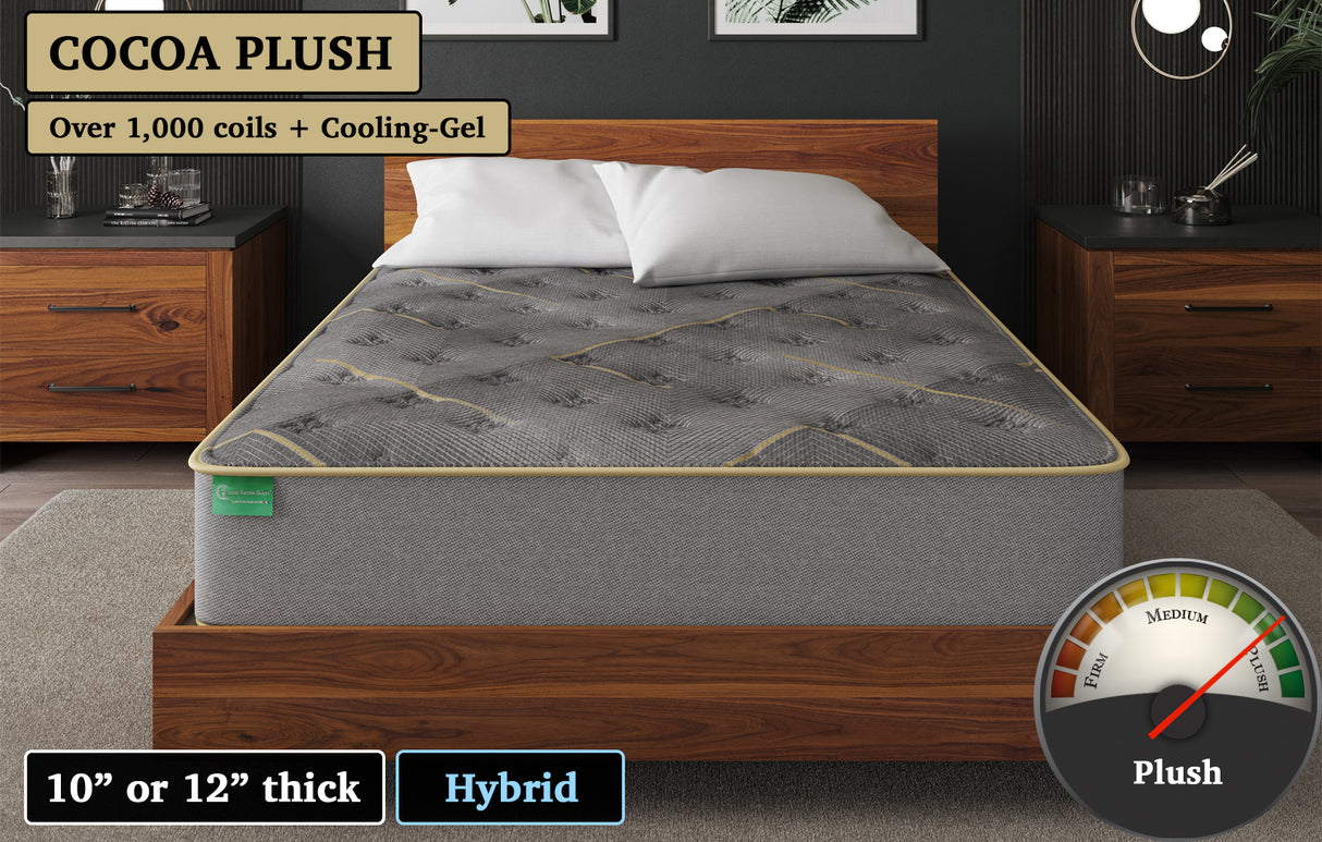 Cocoa Plush, custom mattress
