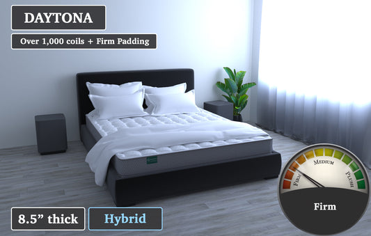Daytona - 34.5" x 78" mattress (8" design w/ 3/4" padding)