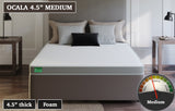 Ocala 4.5" Medium, custom mattress