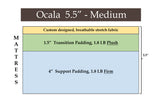 Ocala 5.5" Medium, custom mattress