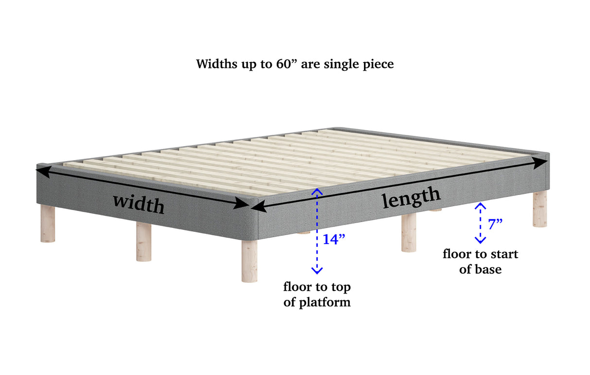 Custom Size Platform Bed Frame