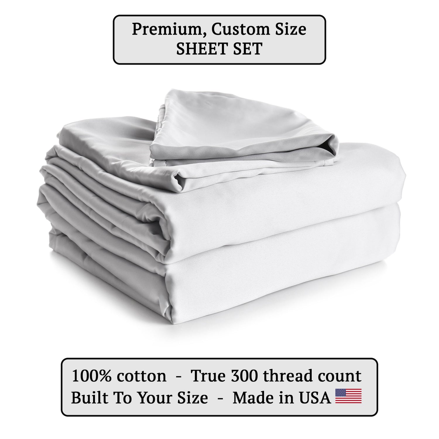 Custom Size Sheets, Protectors, & Pads